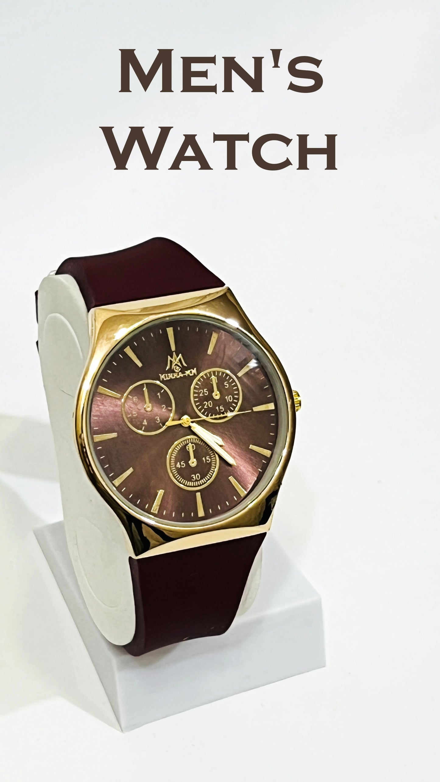 MAN'S GOOOD QUALITY SILICONE STRAP WATCH