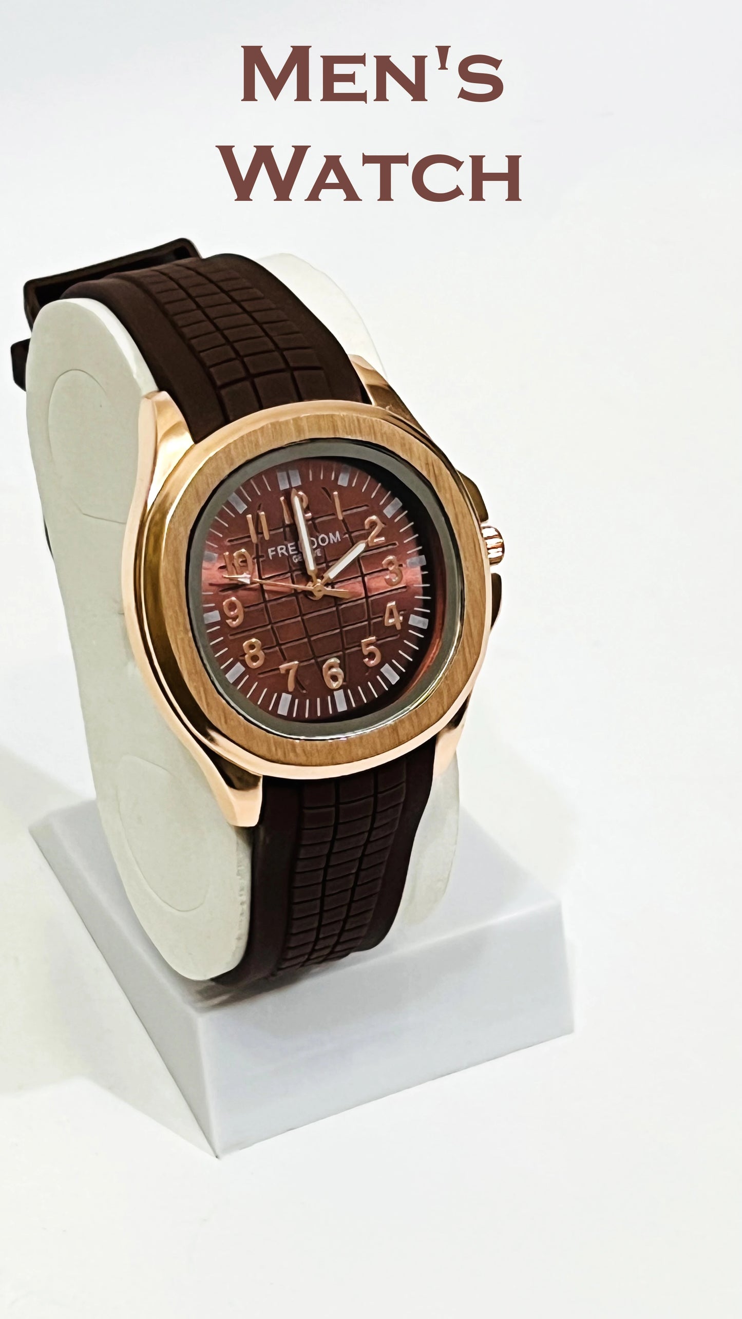 MAN'S GOOD QUALITY SILICONE STRAP WATCH