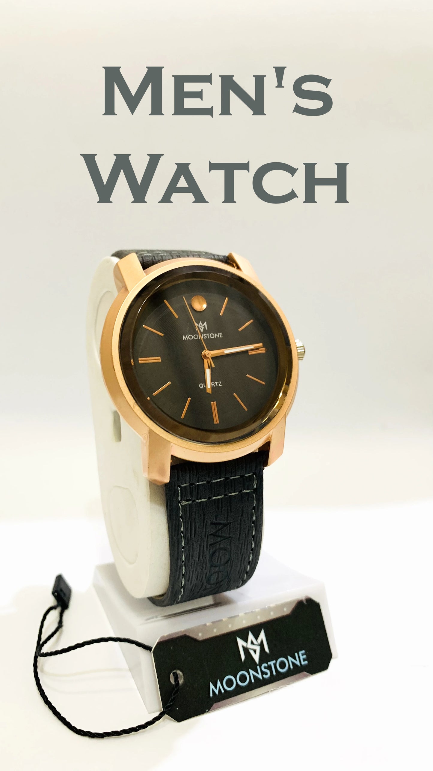 MAN'S GOOOD QULITY STRAP WATCH IN 5 COLOURS