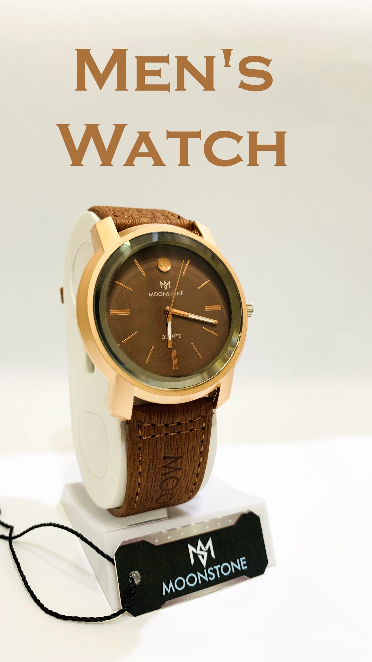 MAN'S GOOOD QULITY STRAP WATCH IN 5 COLOURS