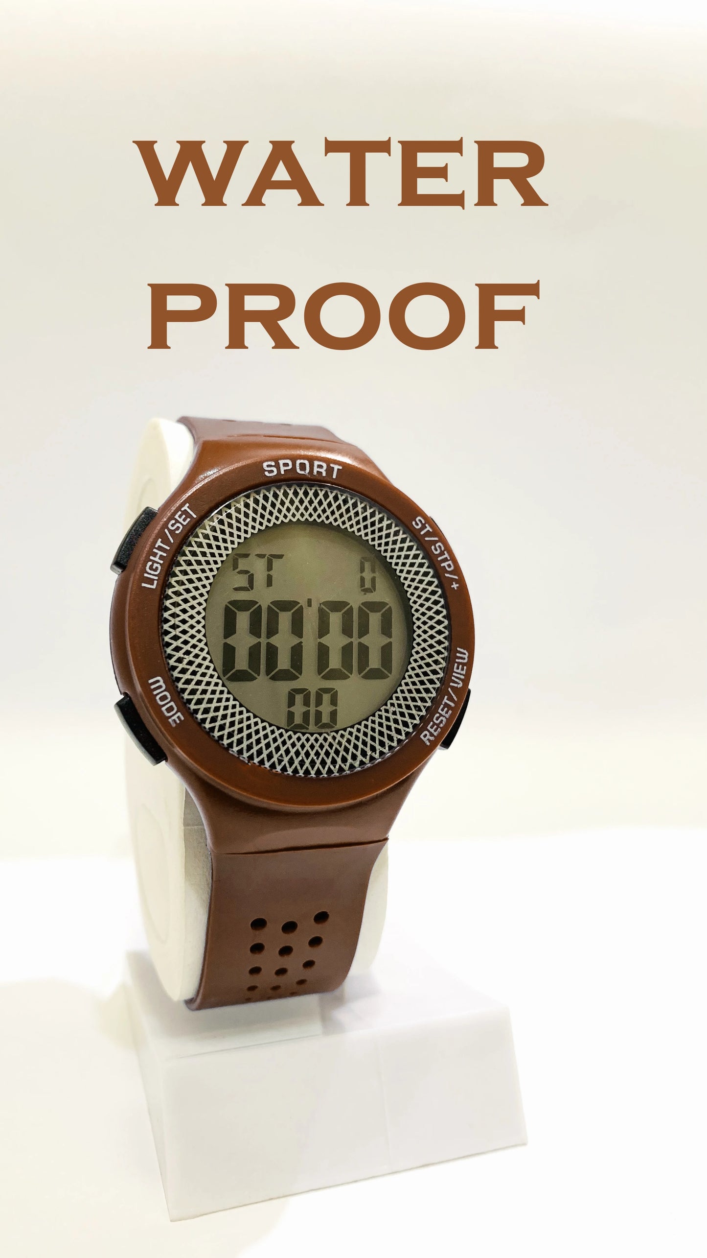 MAN'S NUMERICAL WATERPROOF WATCH IN 5 COLOURS