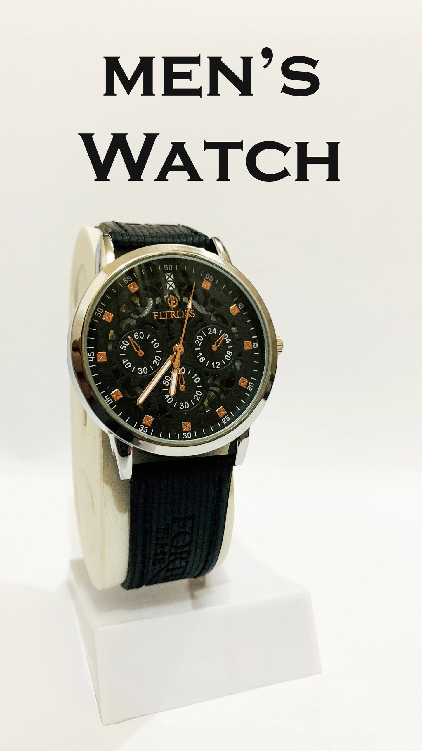 MEN'S LATEST STYLE STRAP WATCH IN 2 DAILS