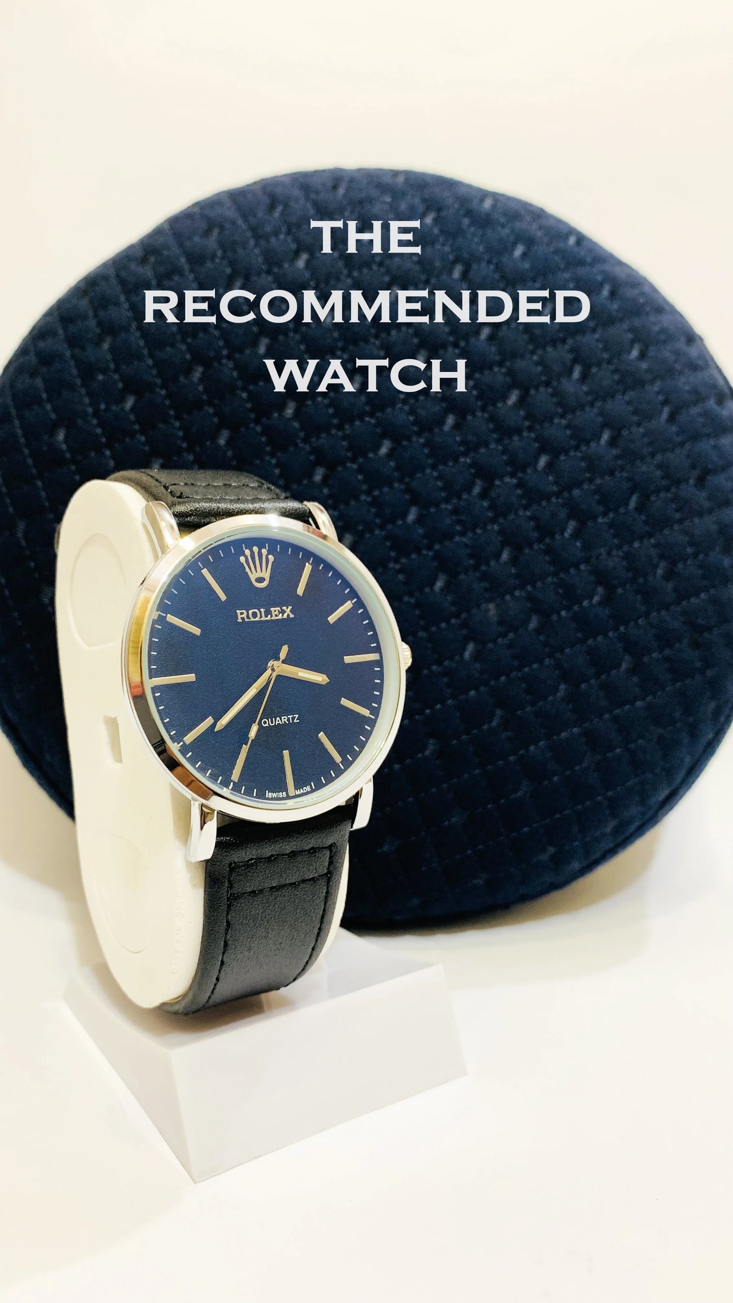 THE RECOMMENDED, MEN'S STRAP WATCH