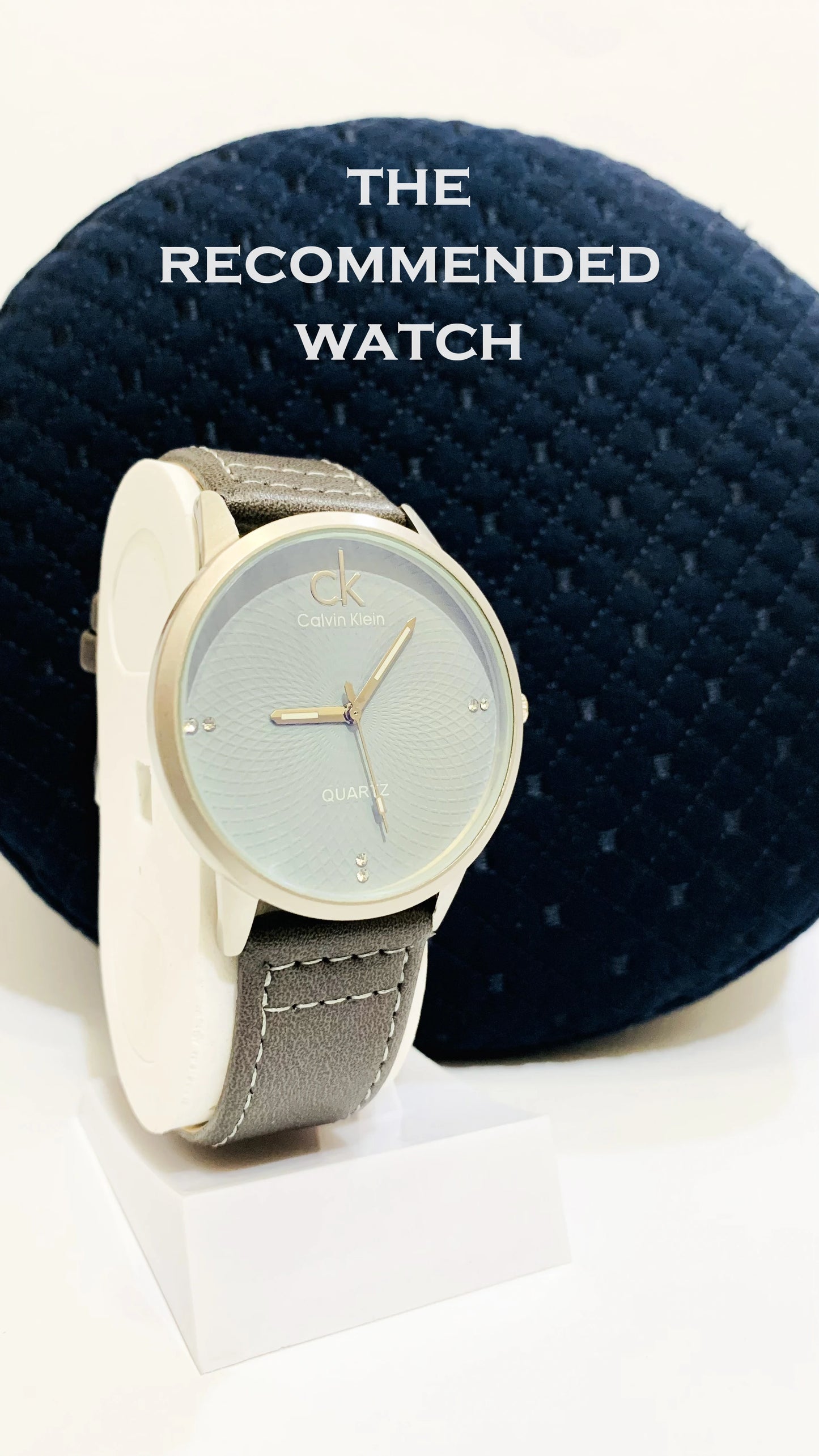 THE RECOMMENDED, MEN'S CK STRAP WATCH