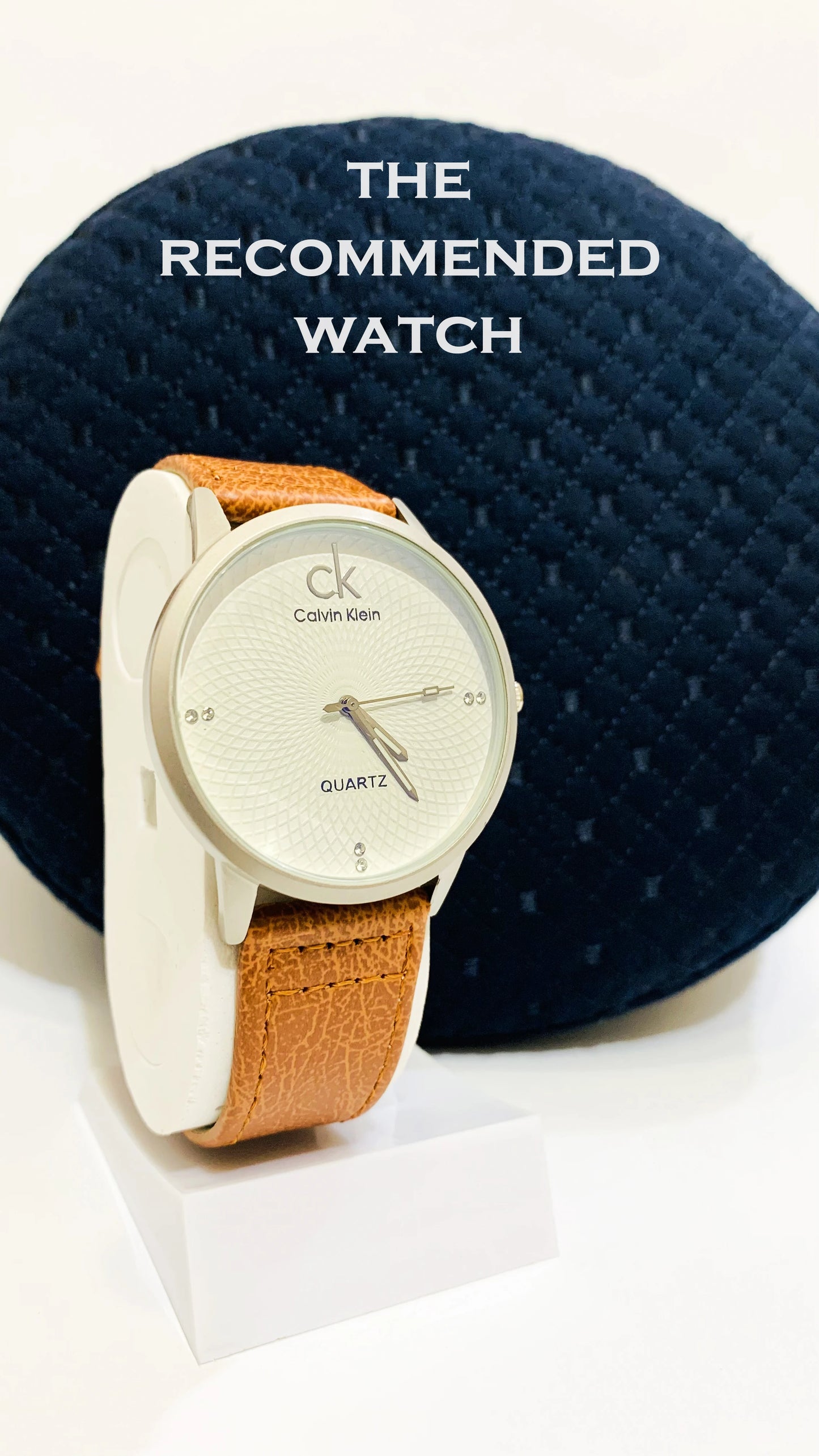THE RECOMMENDED, MEN'S CK STRAP WATCH