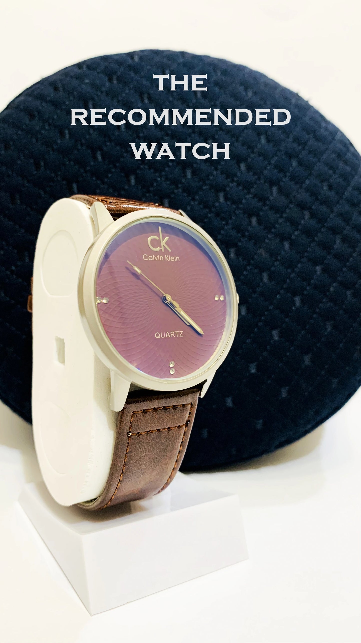 THE RECOMMENDED, MEN'S CK STRAP WATCH