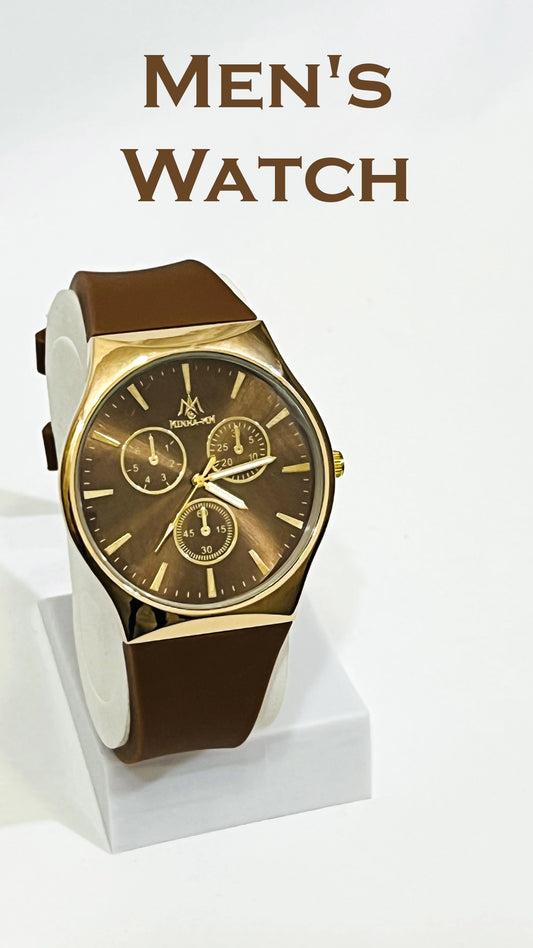 MAN'S GOOOD QUALITY SILICONE  STRAP WATCH