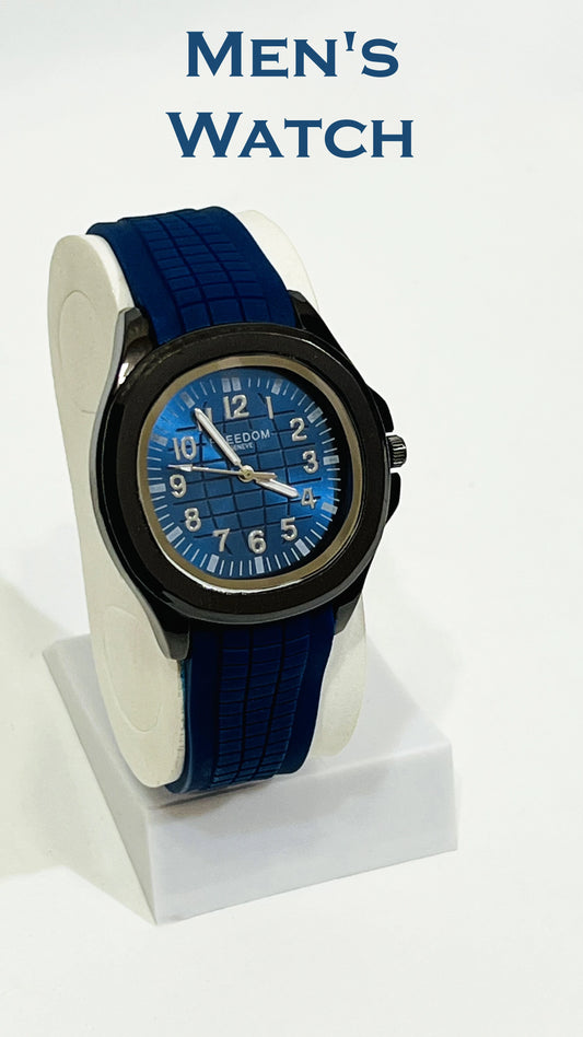 MAN'S GOOD QUALITY SILICONE STRAP WATCH