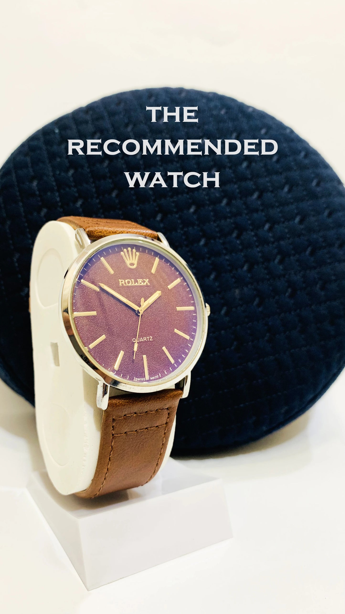 THE RECOMMENDED, MEN'S STRAP WATCH