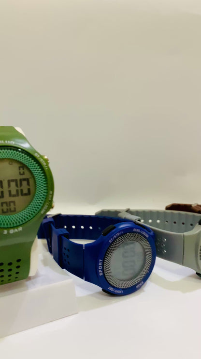 MAN'S NUMERICAL WATERPROOF WATCH IN 5 COLOURS